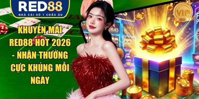 Khuyến Mãi RED88 Hot 2026 – Nhận Thưởng Cực Khủng Mỗi Ngày